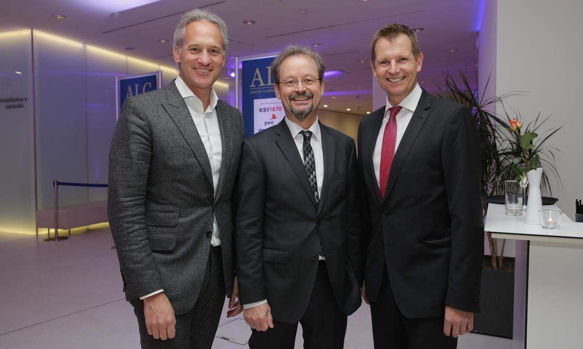 IV-Vorarlberg-Präsident Martin Ohneberg, KSV-Vorstand Hannes Frech und Presse-Verkaufschef Andreas Rast. (v.li.)