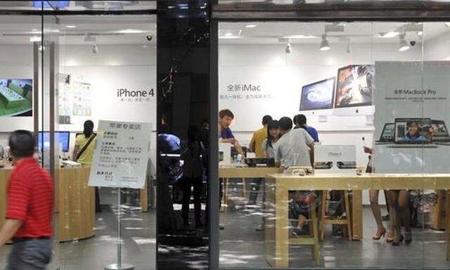 Einer der gefälschten Apple Stores in Kunming.