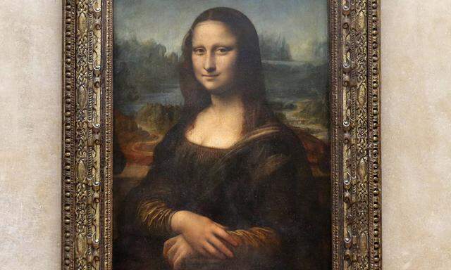 Die Mona Lisa im Louvre. 