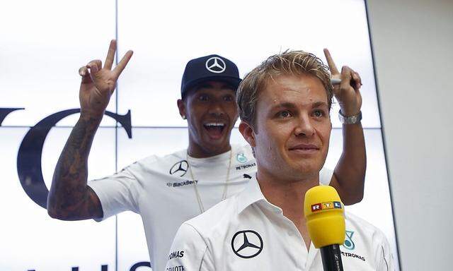 Nico Rosberg und Lewis Hamilton