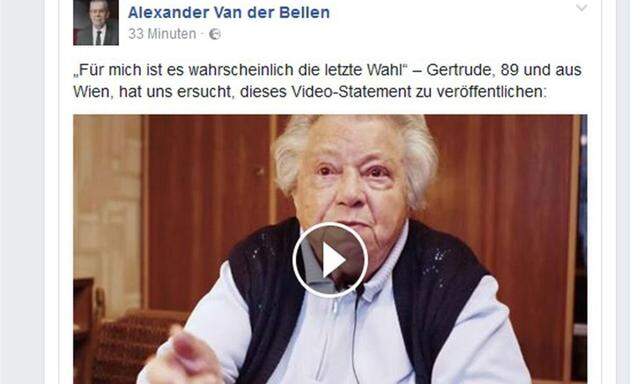 "Frau Gertrude" wurde durch ein Facebook-Video bekannt.