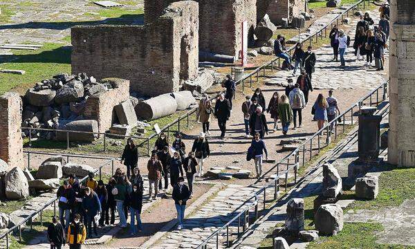 Ein Bild vom Forum Romanum vom 11. Februar.