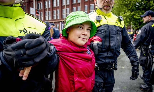 Greta Thunberg in Den Haag