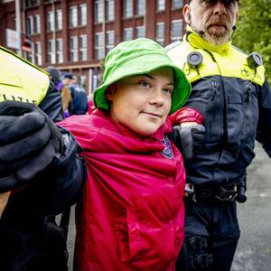 Greta Thunberg in Den Haag
