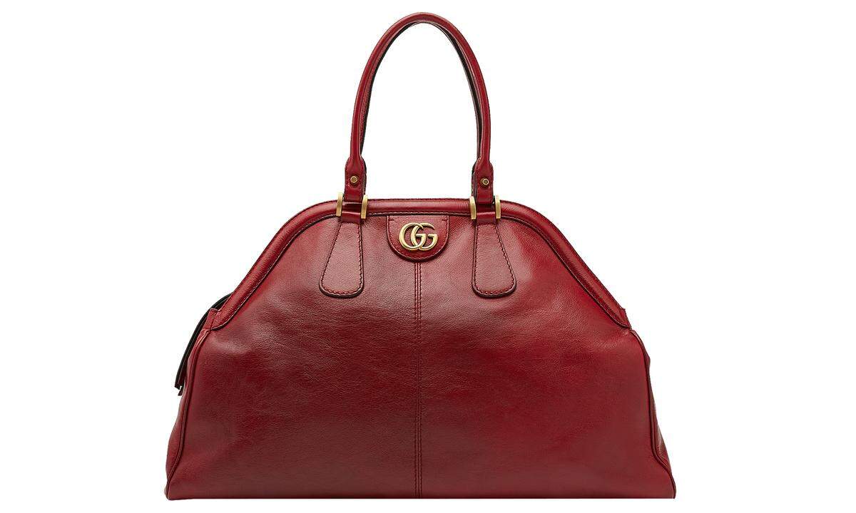 „Maxi Top Handle“-Tasche in rotem Leder von Gucci, 2500 Euro.