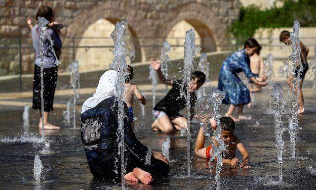 Einer von vielen heißen Tagen in Jerusalems Altstadt - hier ein Bild vom 19. Juli.