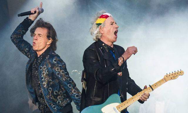 Entertainment Bilder des Tages The Rolling Stones in concert - Coventry Mick Jagger and Keith Richards of the Rolling S