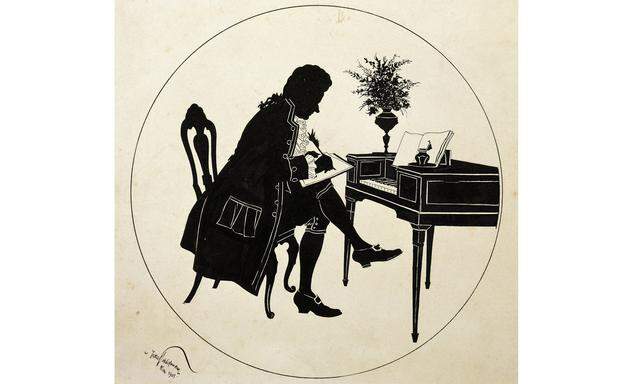 Mozarts Silhouette, ca. 1986.