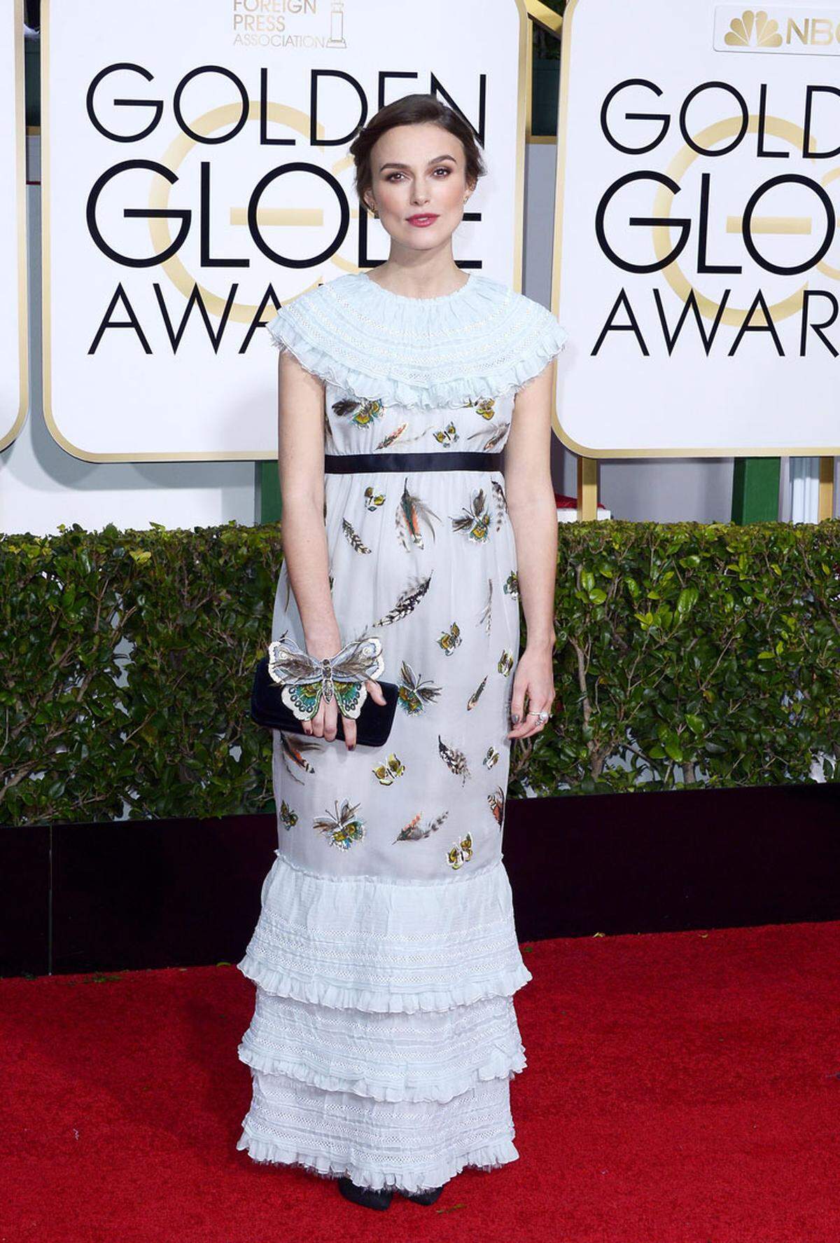 Ein wenig an ein Nachthemd erinnerte das Chanel-Kleid von Keira Knightley.