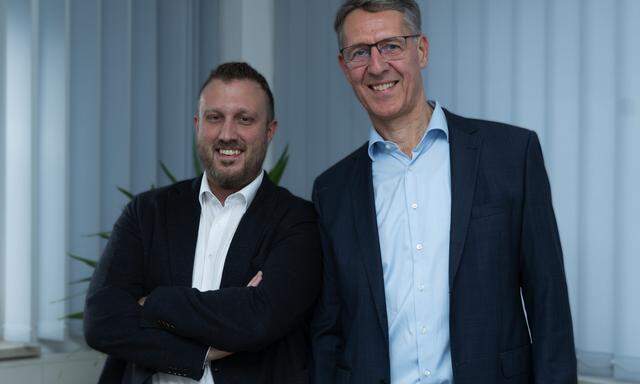 Die Techem-Geschäftsführer Matthias Göttfert (l.) und Karl Moll leiten zusammen den Tiroler Servicepartner der Immobilienbranche.