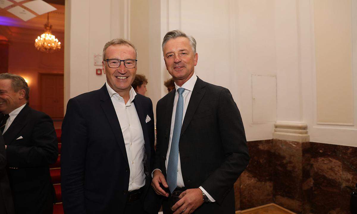 Alumero-Eigentümer Manfred Rosenstatter (l.) und Werner G. Zenz, Bankhaus Spängler Sprecher des Vorstandes.