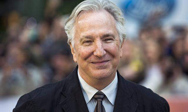 Rickman arrives for the ´A Little Chaos´ gala at the Toronto International Film Festival in Toronto