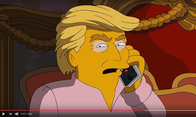 So sieht Donald Trump in den ''Simpsons'' aus