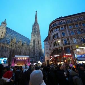 Silvesterpfad in der Wiener Innenstadt.