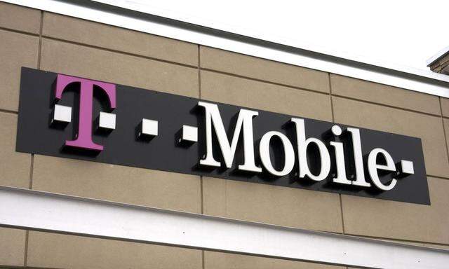 File picture shows a T-Mobile store sign in Broomfield, Colorado