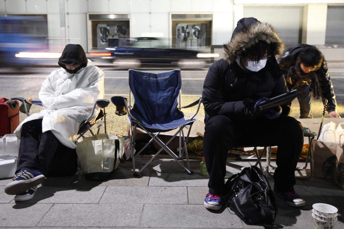 In Tokio war in der Nacht frieren angesagt.