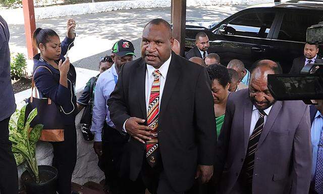 Der Regierungschef von Papua-Neuguinea, James Marape, auf einem Archivbild.