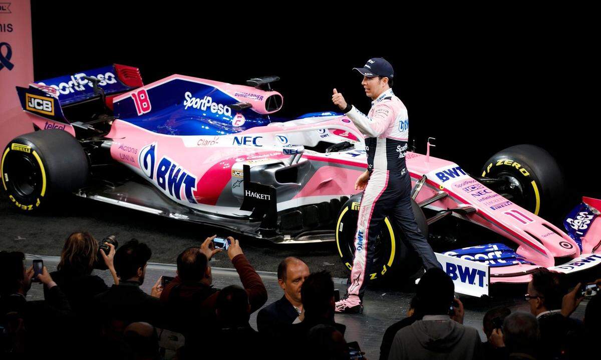 Pretty in Pink: Sergio Perez und Force Point