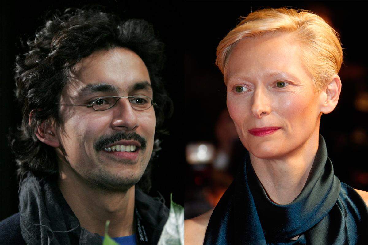 Als Muse von Haider Ackermann trägt Tilda Swinton auf dem roten Teppich die Entwürfe des Designers.