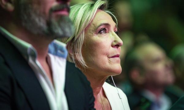 Marine Le Pen bei Vox-Veranstaltung „Europa Viva 24“ in Madrid. 