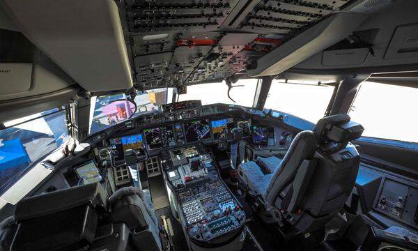 Symbolfoto: Cockpit einer Boeing 777-9