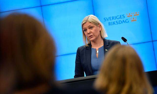 Premierministerin Andersson musste noch am Tag ihrer Wahl ihren Rücktritt erklären.