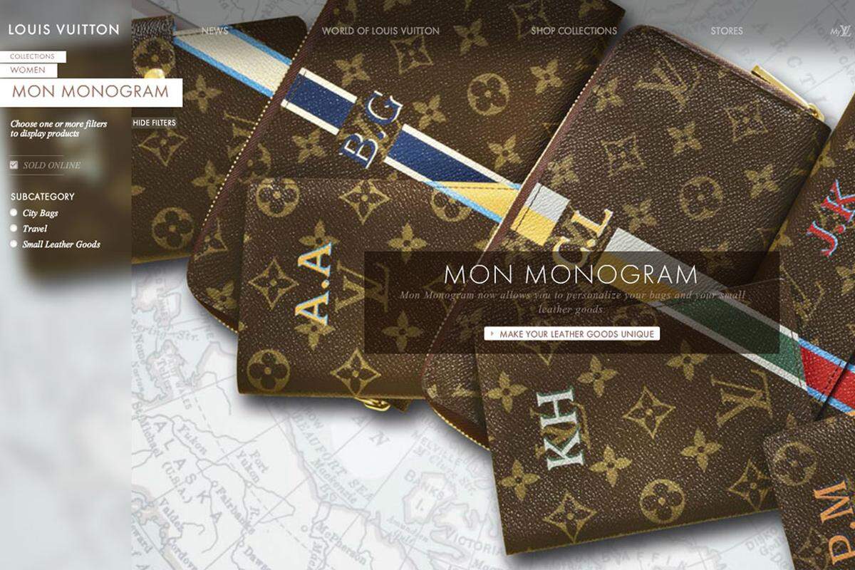 Auch das traditionsreiche Luxuslabel Louis Vuitton schenkt seinen Kunden mehr Freiheiten >> Mon Monogram."Unter den Menschen gibt es viel mehr Kopien als Originale." (Pablo Picasso)