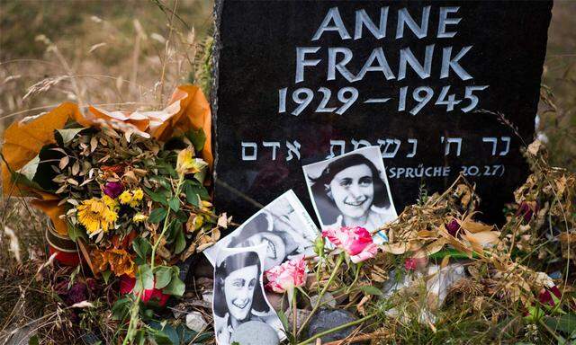 Anne-Frank-Gedenkstein im ehemaligen KZ Bergen-Belsen.