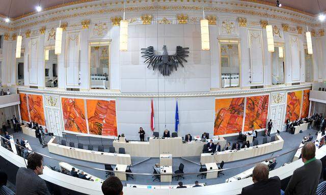 Blick in den "Plenarsaal" in der Hofburg