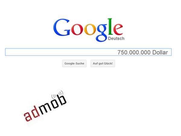 Mit der Übernahme von AdMob um 750 Millionen Dollar im Jahr 2009 hat sich Google um eine der mittlerweile wichtigsten Plattformen für mobile Werbung erweitert.
