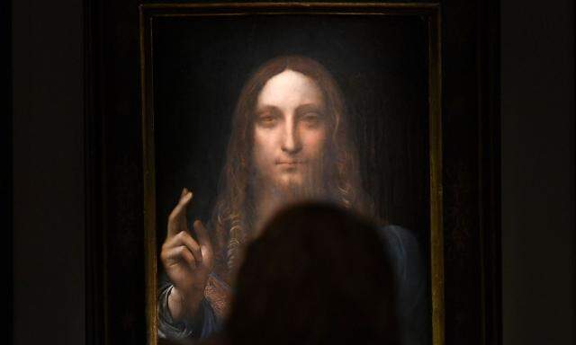 Teuerstes Bild der Welt: Der stark restaurierte „Salvator Mundi“, als Leonardo da Vinci, um 1500 verkauft. 