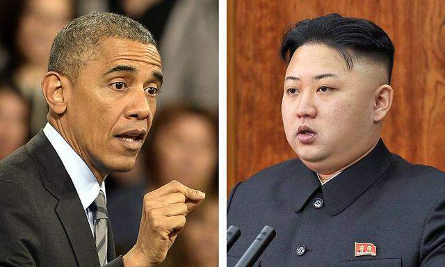 US-Präsident Barack Obama und Nordkoreas Machthaber Kim Jong-un 