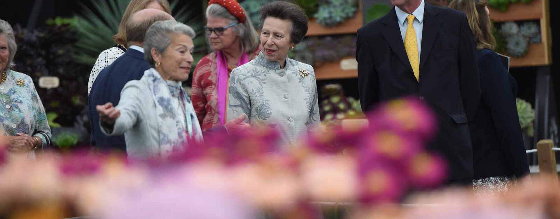 . 20/09/2021. London, United Kingdom. Princess Anne, The Princess Royal , during a visit at the Chelsea Flower Show in