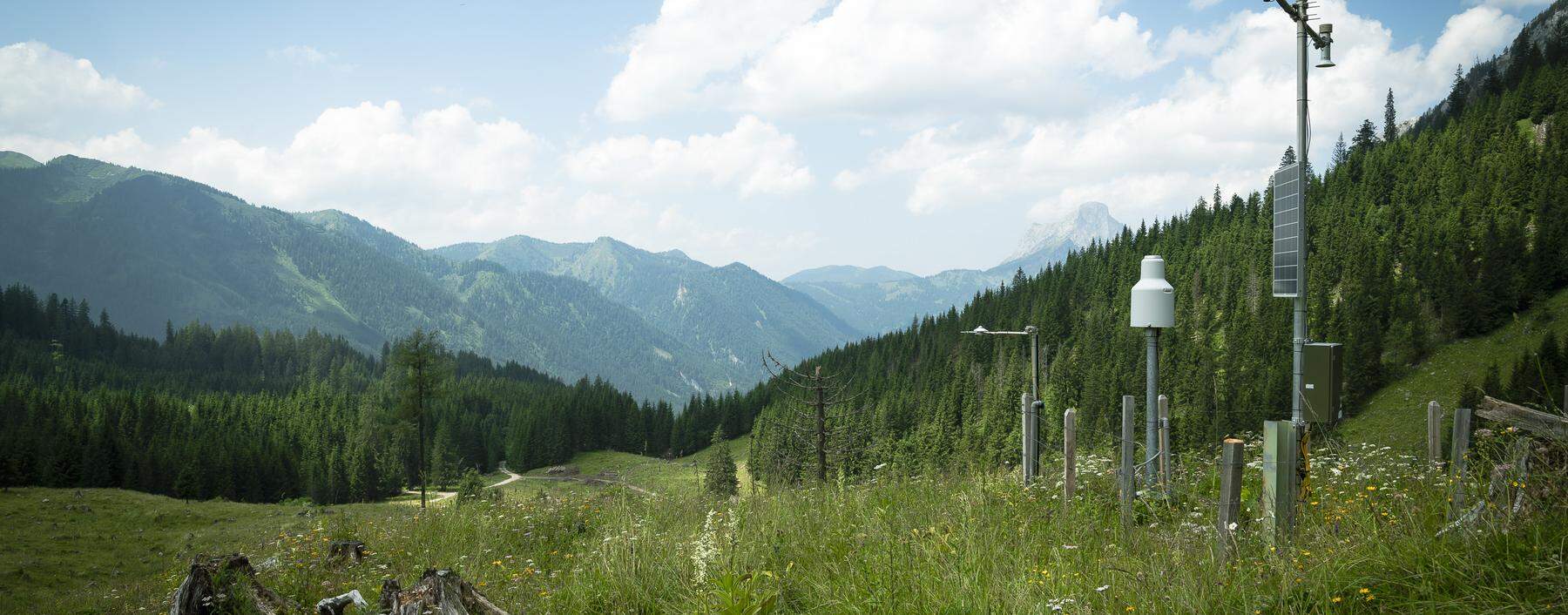 Die Klimastation des Wegener Centers der Universität Graz auf der Pfarralm.