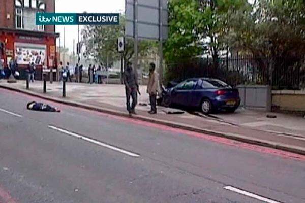 Der britische Sender ITV veröffentlichte ein Video, das die Täter zeigen soll.