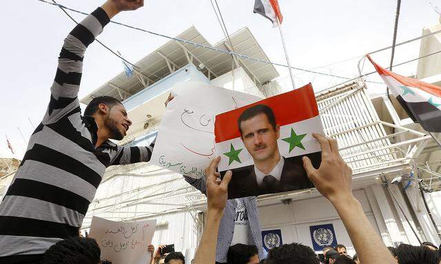 Pro-Assad-Demonstrationen.