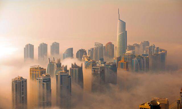 Unwirklicher Überblick. Der Standort Dubais ist nicht der logischste für eine Stadt.