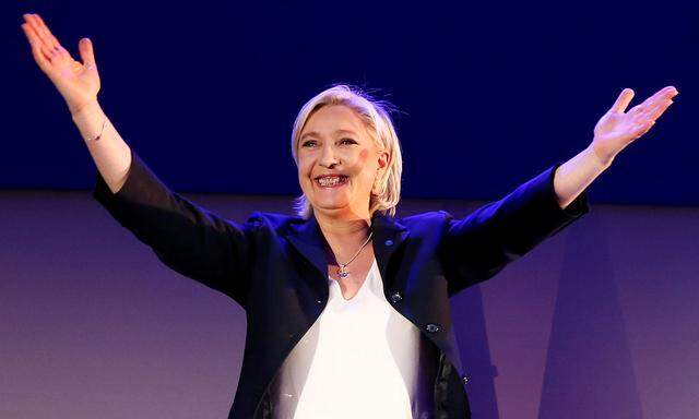 Marine Le Pen am Wahlabend: Sie errang knapp 22 Prozent.