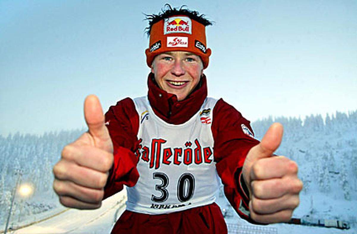 "Goldi" hatte ein Faible für Bronze: 1993 auf der Großschanze und mit dem Team, 1997 in Trondheim (Normalschanze) und 2001 (Team-Großschanze) schaffte er Platz drei. Silber gab es 1993 auf der Normalschanze und 1995 auf der Großschanze. 2001 in Lahti klappte es dann auch mit Gold (Team Normalschanze). Zusammengefasst: Einmal Gold, zweimal Silber, viermal Bronze.