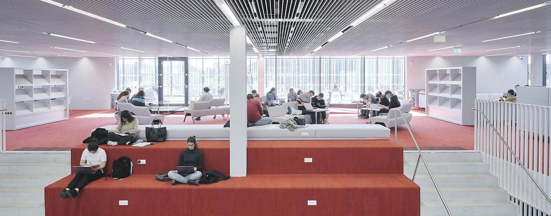 Die neue Universitätsbibliothek in Graz, ein moderner und zeitgemäßer „Wissensspeicher“.