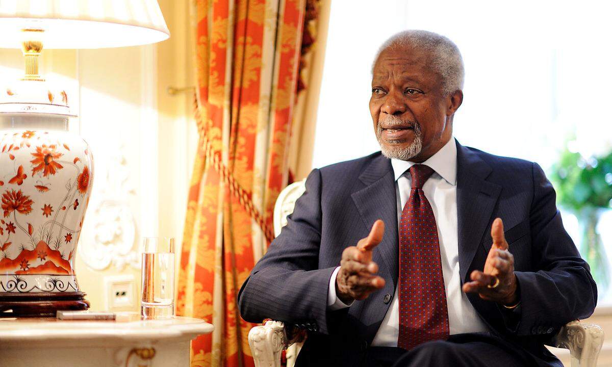 Die Vereinten Nationen und ihr damaliger Generalsekretär Kofi Annan erhielten den Preis 2001 "für ihren Einsatz für eine besser organisierte und friedlichere Welt".