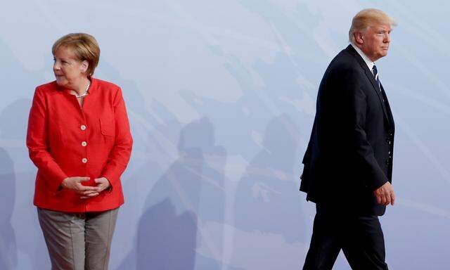 Merkel und Trump beim G20-Gipfel in Hamburg.