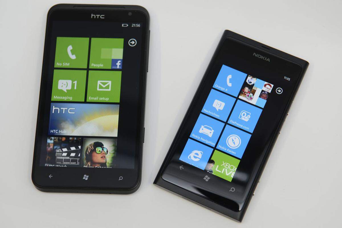 Das kleinere Display macht sich besonders im Vergleich mit großspurigen Modellen wie dem HTC Titan bemerkbar. Dessen 4,7-Zoll-Display spielt, was verfügbare Fläche angeht, in einer anderen Liga. Rein von der Auflösung sind die Handys aber gleich.