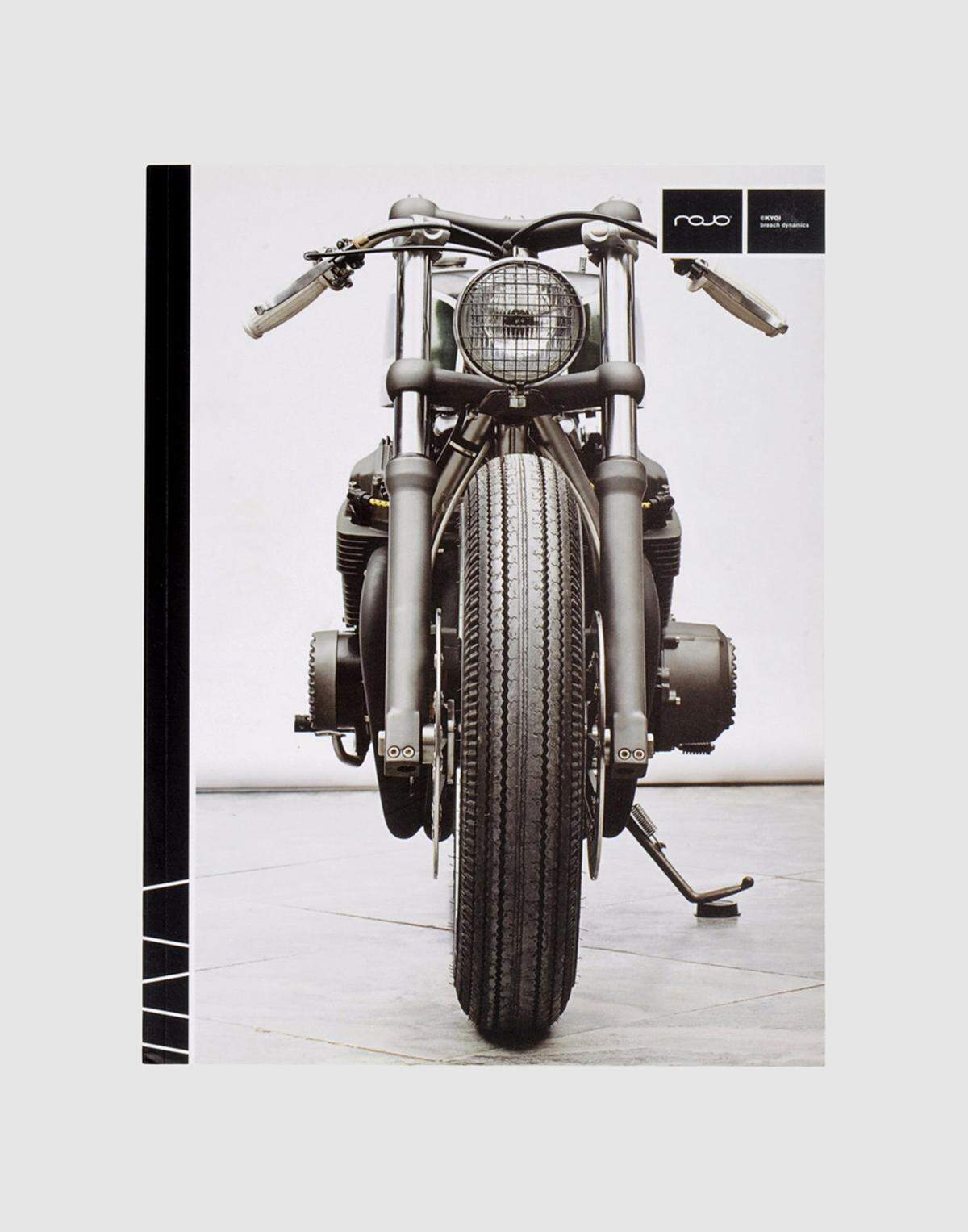 Plakat mit Motorrad von Jojo Herren, 40 Euro.