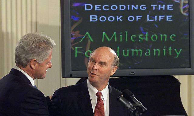 18 Jahre her: Präsident Clinton und Genetiker Venter feiern „Buch des Lebens“.