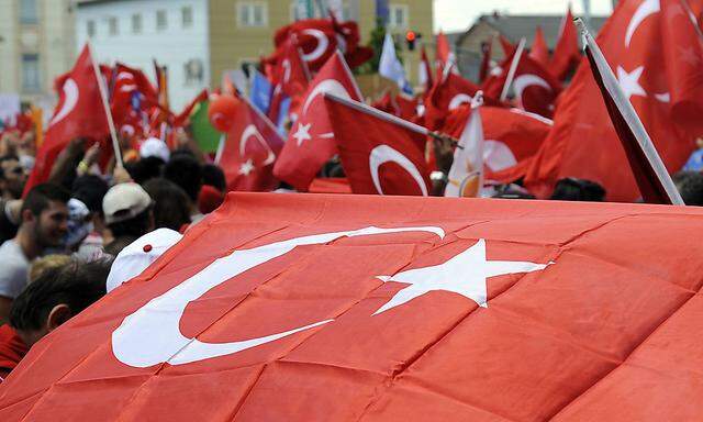 Archivbild: Die UETD hat 2013 rund 8000 Menschen mit türkischen Wurzel für eine Pro-Erdoğan-Demonstration mobilisiert.