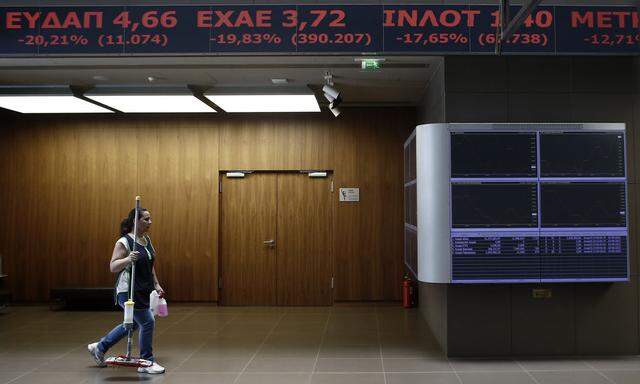 Athens Stock Exchange Reopens After A Five Week Suspension