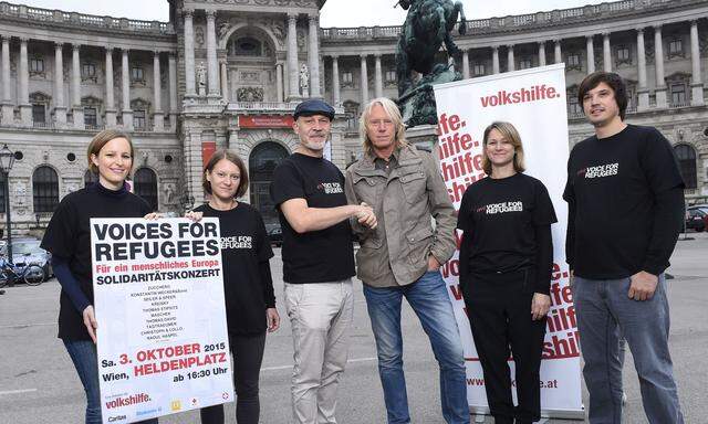 �VOICES FOR REFUGEES� Volkshilfe veranstaltet gro�es Solidarit�tskonzert  am Wiener Heldenplatz!