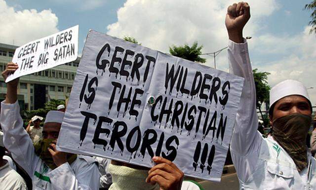 Protest gegen Geert Wilders