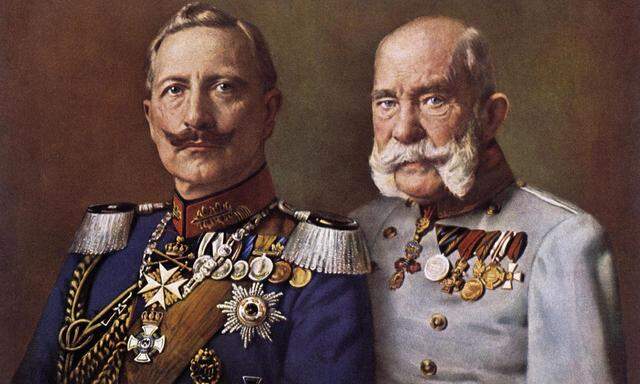 Zwei berühmte Bartträger: Franz Joseph und Wilhelm II.